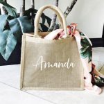 custom burlap tote bags