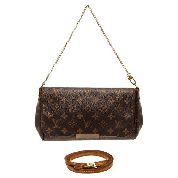 louis vuitton favorite mm monogram canvas crossbody bag brown