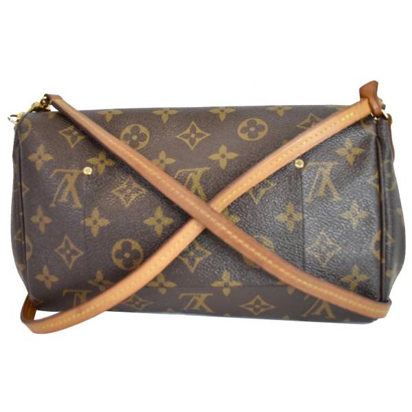 louis vuitton favorite mm monogram canvas crossbody bag brown