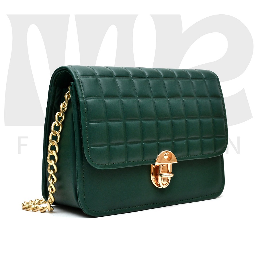 dark green crossbody bag