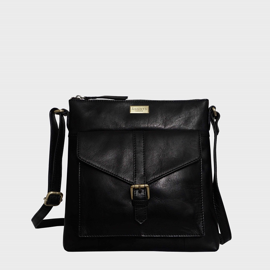 all black crossbody bag